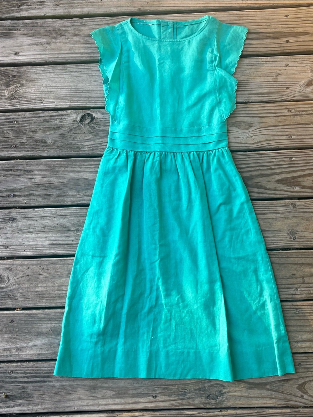 VTG 100% Linen Diane Von Furstenberg Union Made A-Line Dress